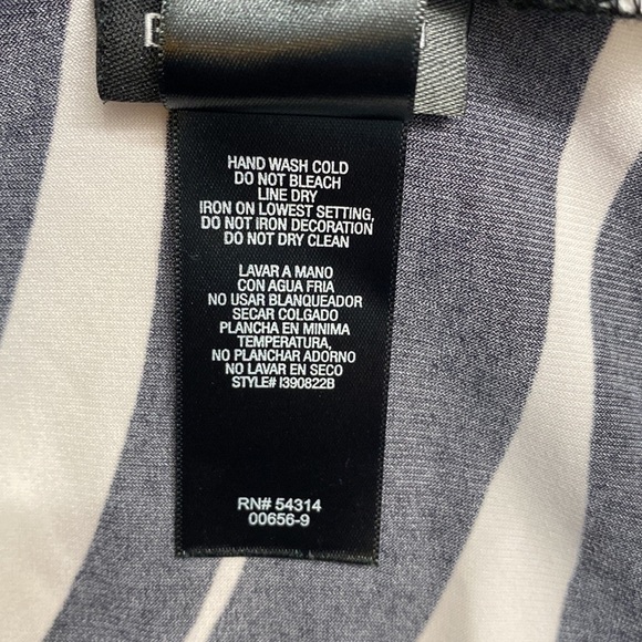 Bisou Bisou Beaded Zebra Print Dress Plunge Neckline Size 8 - Picture 8 of 8